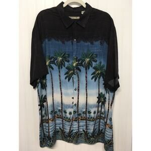 Batik Bay Mens XXL Hawaiian Shirt Palm Tree Beach Button Up Tropical